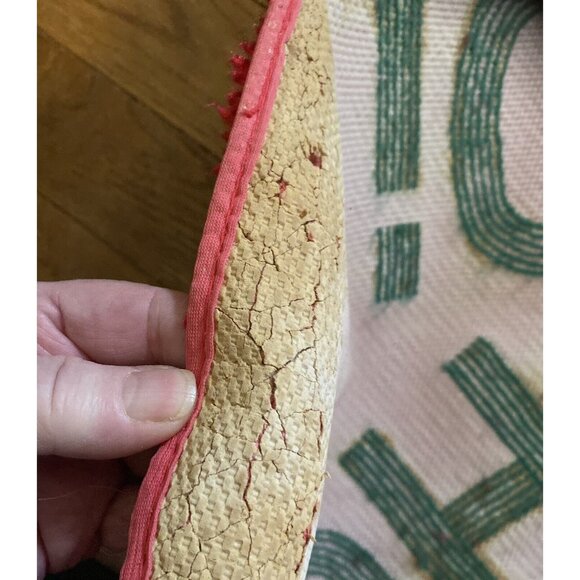 Christmas Area Rug 23”x24” Ho Ho Ho Indoor Pile Hooked Novelty Seasonal Plush - Picture 5 of 7